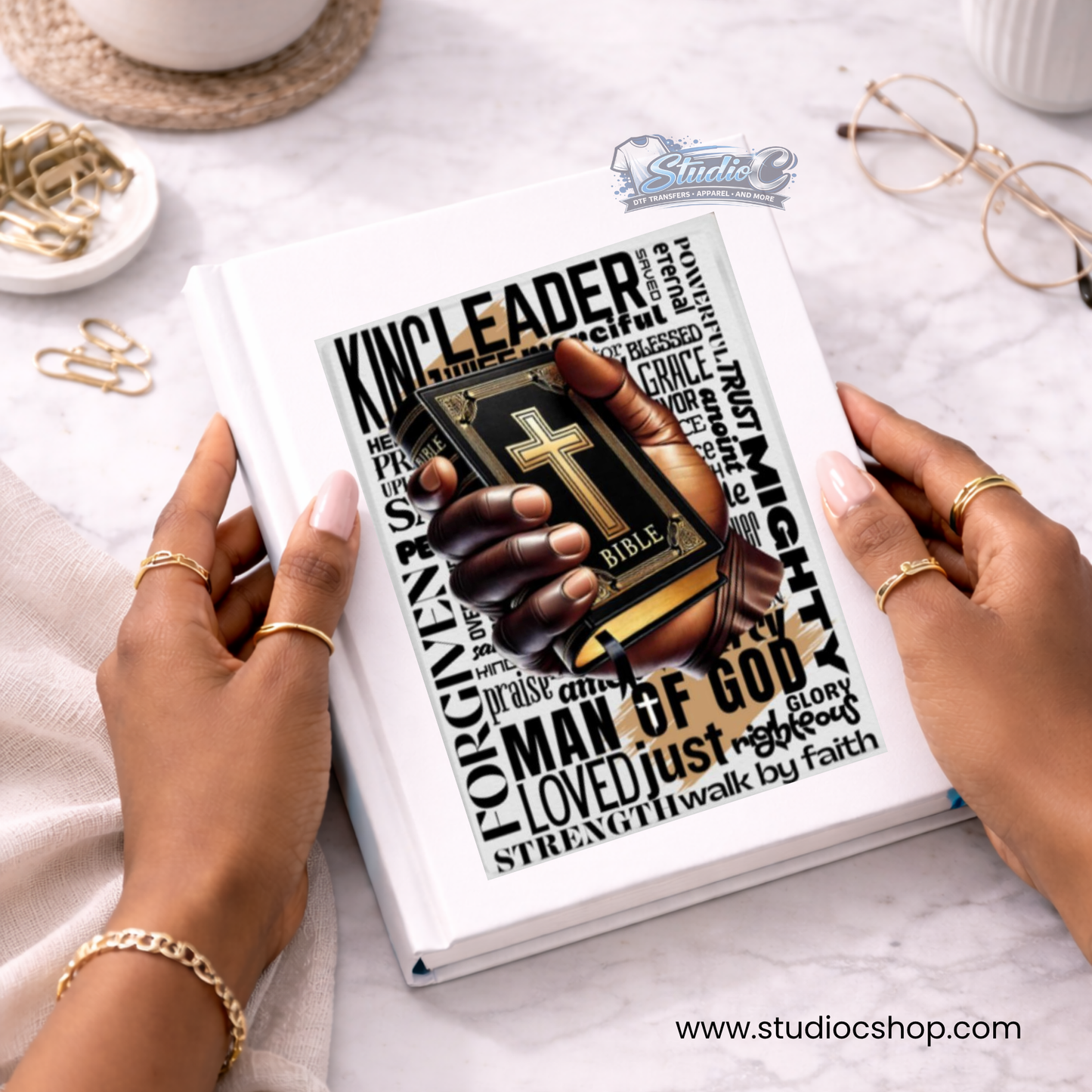 Man of God UV DTF Wrap – Journal