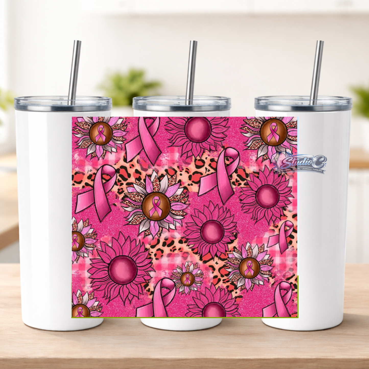 Breast Ribbons UV DTF Tumbler Wraps – Ready to Apply