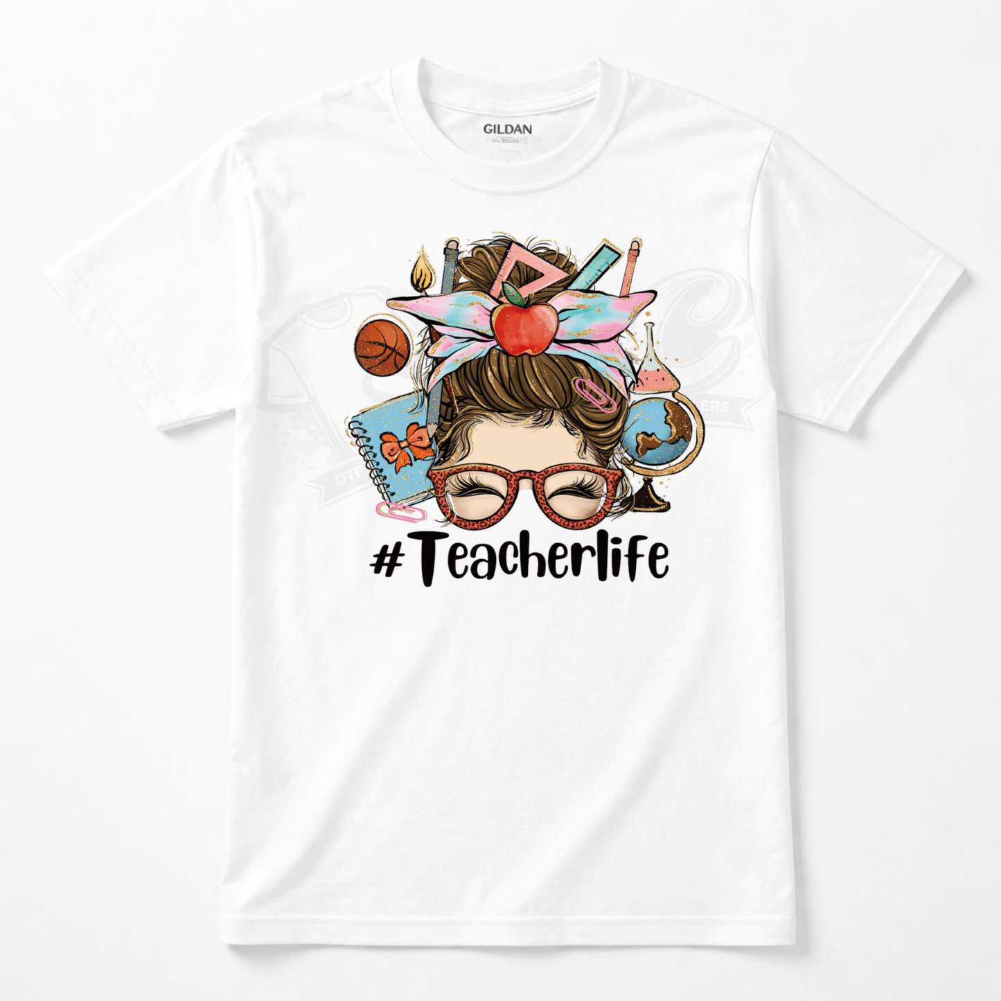#Teacherlife DTF Transfer – Ready to Press (10x11)
