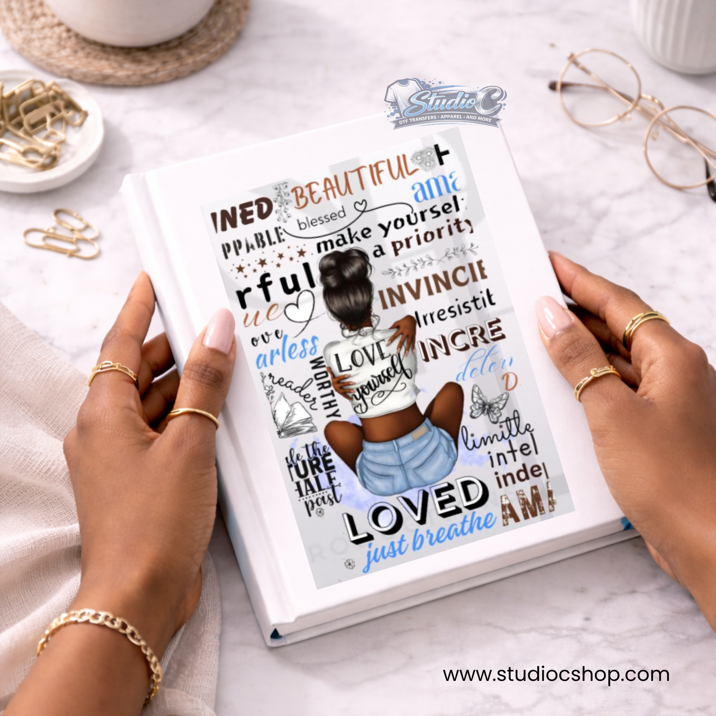 Self Care UV DTF Wrap – Journal