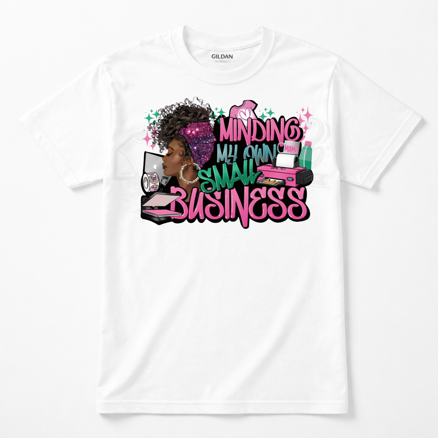 Black Owned Business DTF Transfer – Ready to Press (10x11)