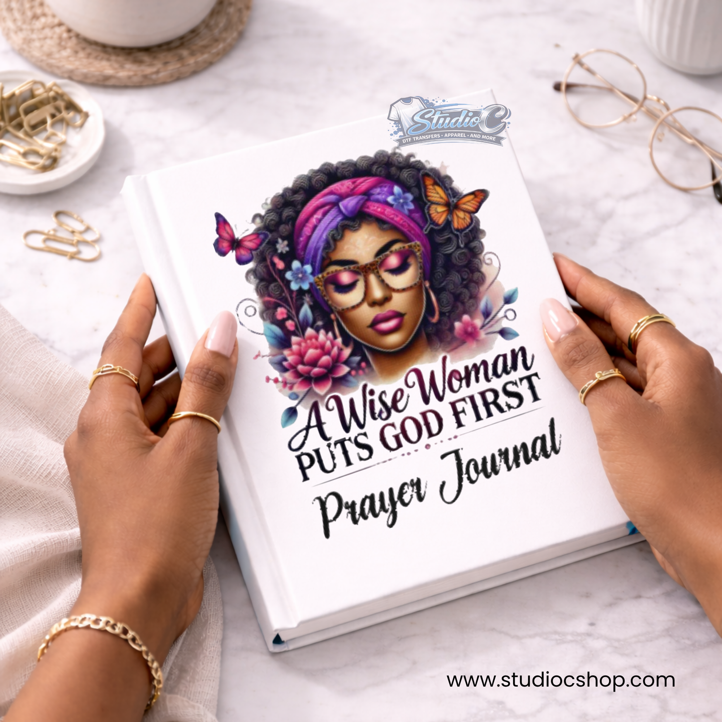 Wise Woman Prayer Journal UV DTF Wrap – Journal