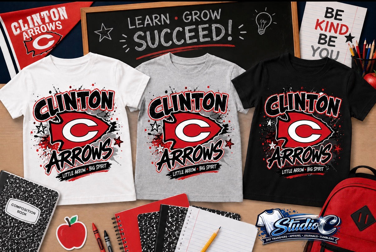 Clinton Arrows Tshirts-Youth