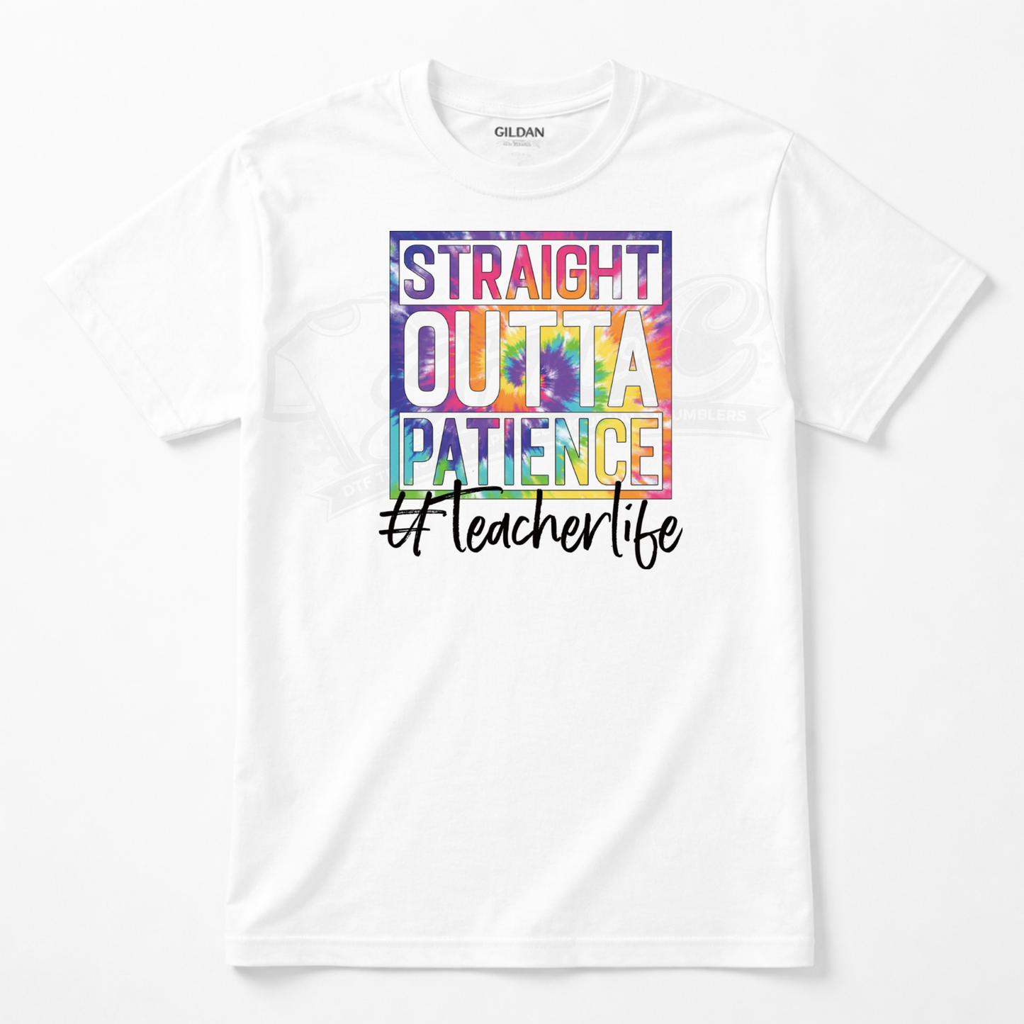 Outta of Patience Teacher DTF Transfer – Ready to Press (10x11)