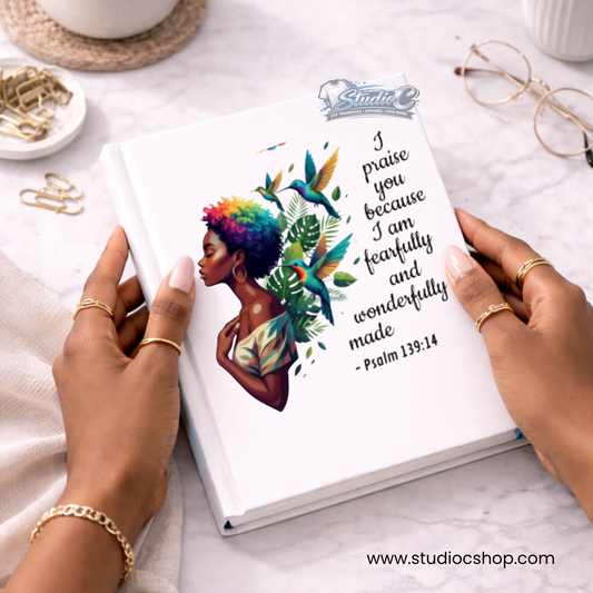 Psalm 139:14 UV DTF Wrap – Journal