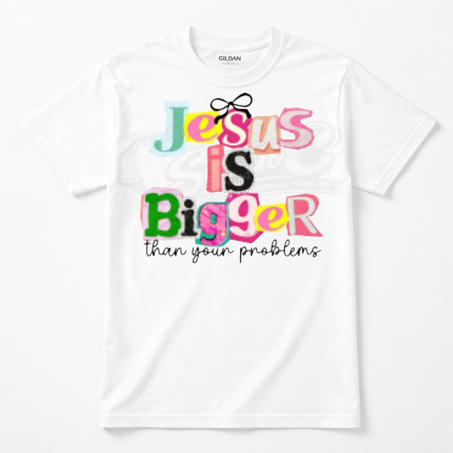 Jesus is Bigger DTF Transfer – Ready to Press (10x11)