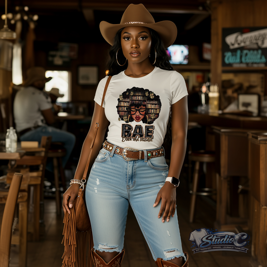 Black And Educated DTF Transfer – Ready to Press (10x11)
