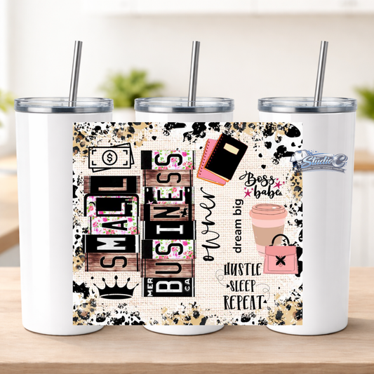 Small Business 20oz UV DTF Tumbler Wraps – Ready to Apply