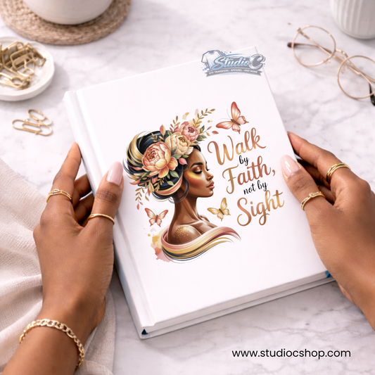 Walk By Faith UV DTF Wrap – Journal