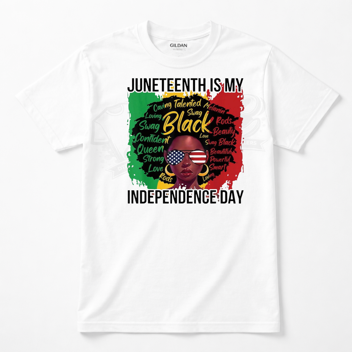 Juneteenth Woman DTF Transfer – Ready to Press (10x11)